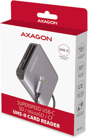 Axagon Card Reader Type-C για SD/microSD/CompactFlash