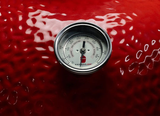 Kamado Joe Keramik Holzkohlegrill Kamado mit Deckel, Thermometer und Räuchergerät 71.6cmx71.6cm