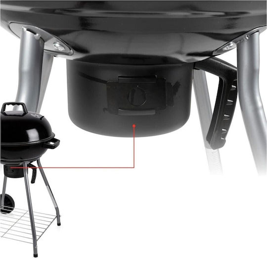 BBQ Collection Grătar cu Cărbuni Cazan cu Capac 54cmx54cm