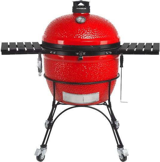Kamado Joe Classic II Ceramics Charcoal Grill Kamado with Lid, Thermometer and Smoker 46cmx46cm