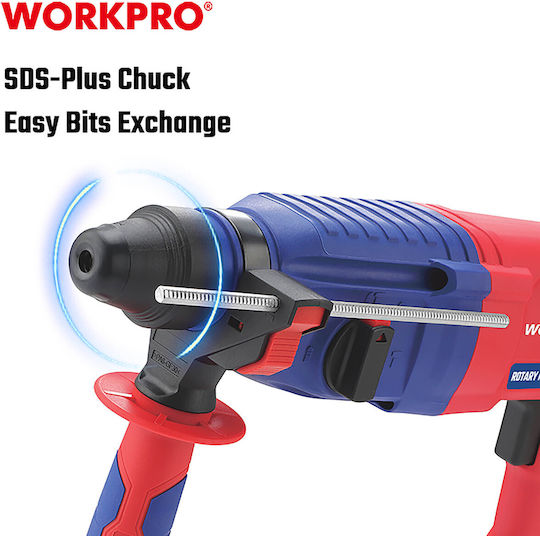 WorkPro Demolition Hammer Electric 800W with Chuck SDS Plus WP470406