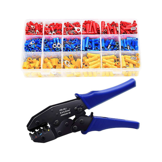 Set de scule de sertizare conectori izolați 700 buc E5963