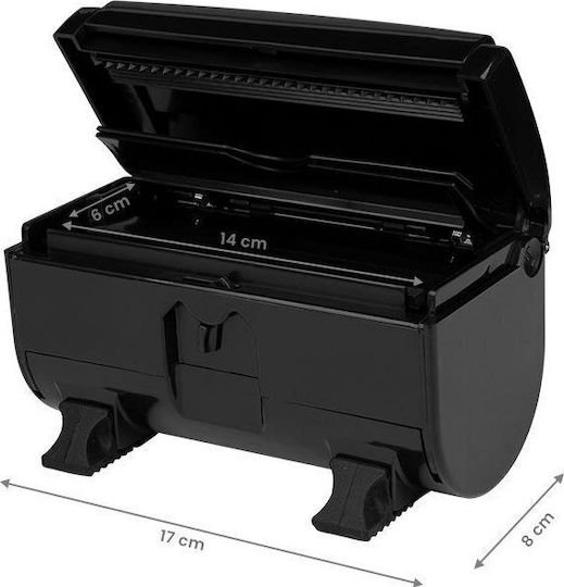 Dispenser din folie de aluminiu neagră pentru frizerie