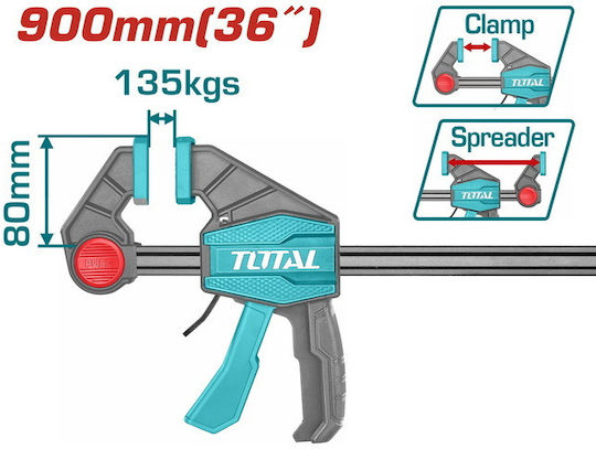 Total THT1346803 Clamp Automatic Trigger Maximum Opening 900mm Maragon