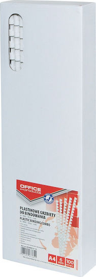 Office Products Αξεσουάρ Βιβλιοδεσίας 6mm 100τμχ