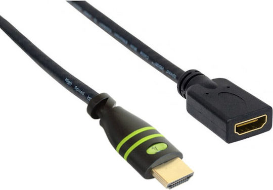 Techly HDMI 1.4 High Speed 1080p 120Hz Cable HDMI Male - HDMI Female 7.5m Black