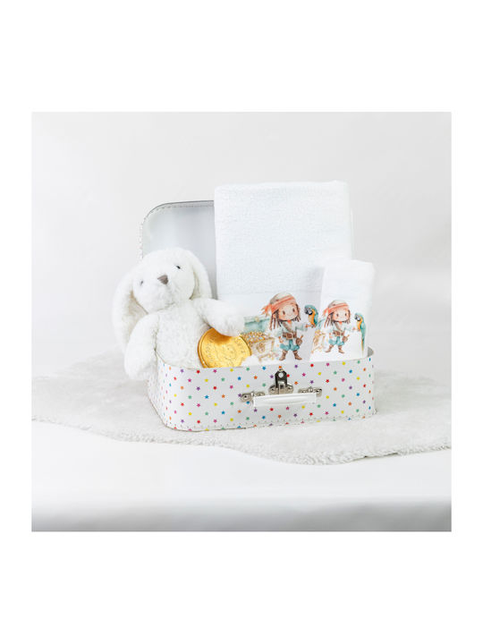 Borea Set of Baby Towels 2pcs Pirate White 30x50cm