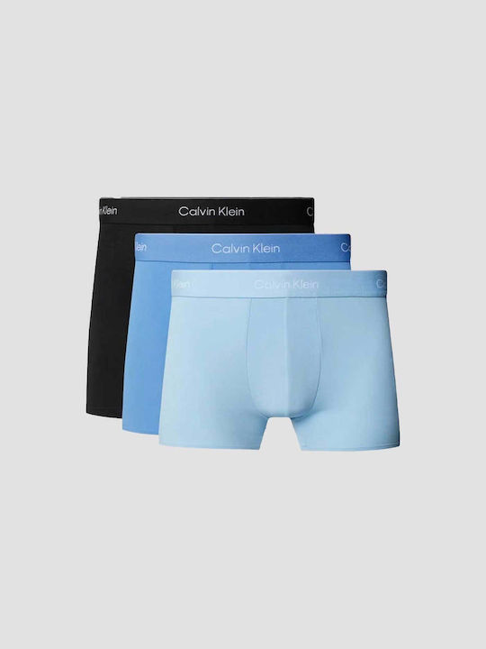 Herren Boxershorts Black, Glacier, Blue Bell 3Packung