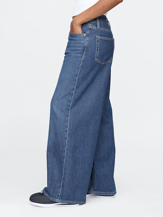 Damenjeans Mittelhohe Taille in Weit geschnittener Linie