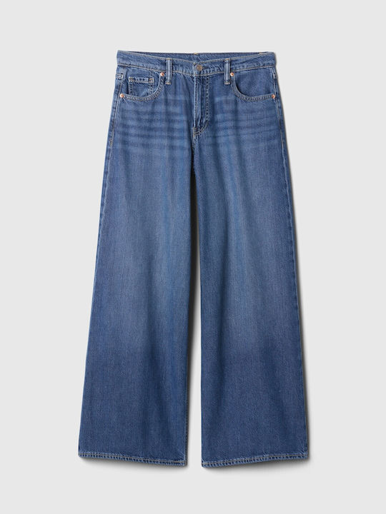 Damenjeans Mittelhohe Taille in Weit geschnittener Linie