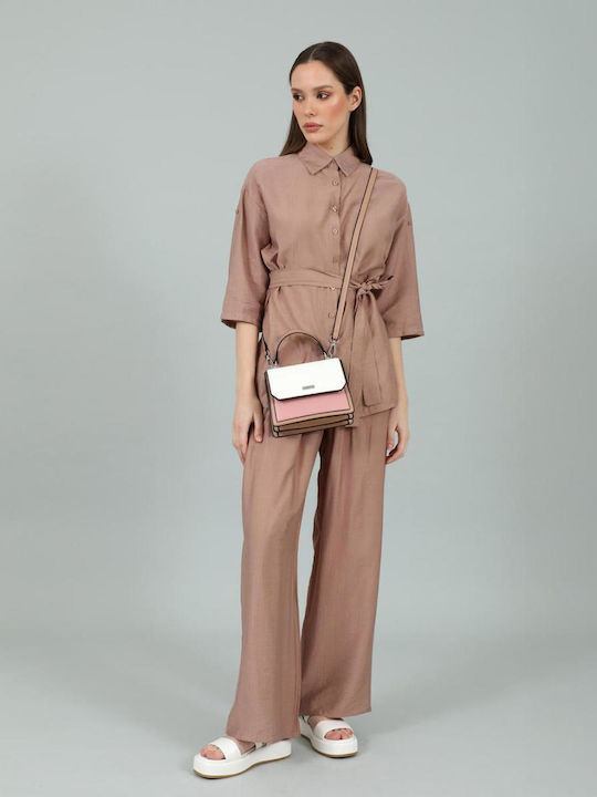Women's Long Sleeve Shirt Camel