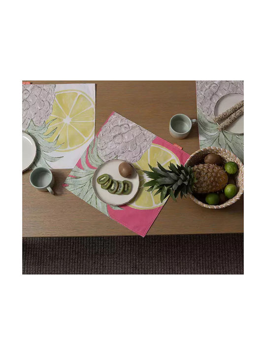 Nef-Nef Homeware Σουπλά Υφασμάτινο Πολύχρωμο 40x40cm Nef-Nef Homeware Σουπλά Υφασμάτινο Πολύχρωμο 40x40cm