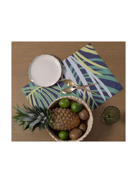 Nef-Nef Homeware Σουπλά Υφασμάτινο Πράσινο 48x33cm