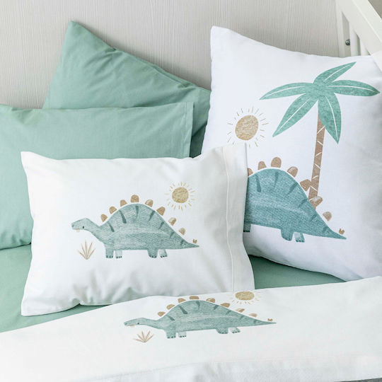 Borea Baby Sheets Set Crib Cotton Green 120x160cm 3pcs