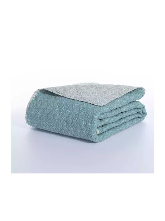 Nef-Nef Homeware Sorento Κουβερλί Μονό Βαμβακερό Μπλε 170x240cm