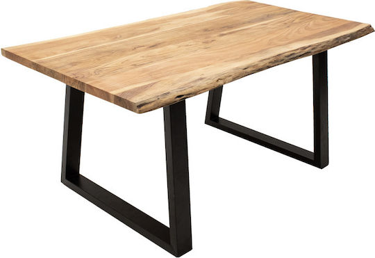 Miles Tisch Speisesaal aus Massivholz Natural Shade 180x90x76cm