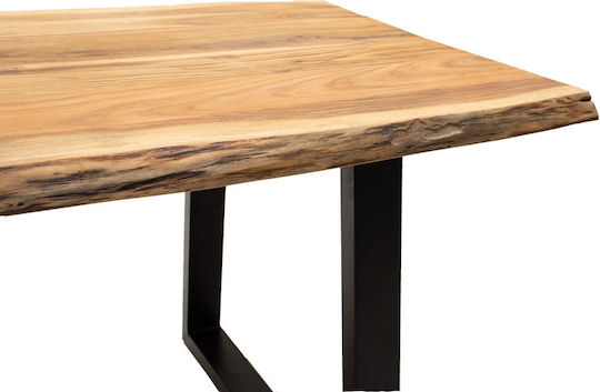 Miles Tisch Speisesaal aus Massivholz Natural Shade 160x90x76cm