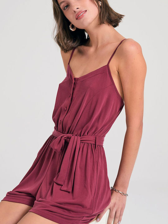 Women's One-piece Shorts Earth Red
