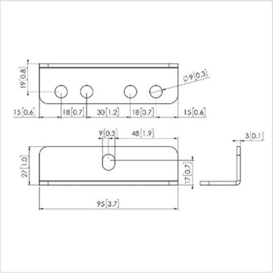 Wandhalterung Pfa 9126 Pfb 34xx Serie Farbe Silber