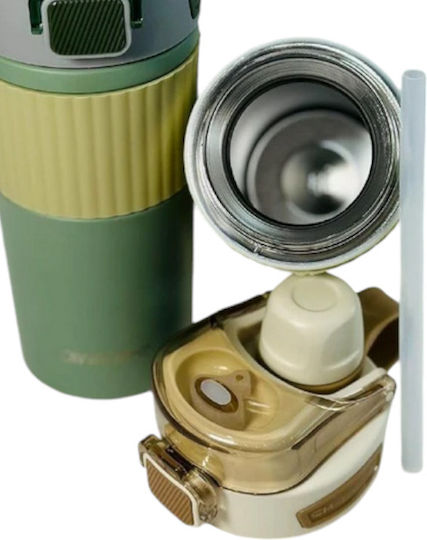 Portable Bottle-Thermos Cf8235 Bottle Thermos Stainless Steel / Plastic 600ml Black