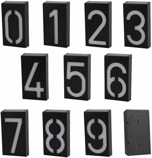 Wall Mounted Solar Light House Number 0.36W with Photocell IP55