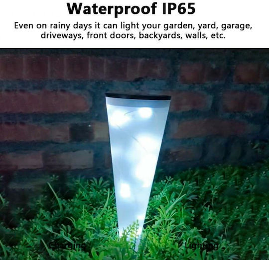 Set of 2 Wall Solar Lights Torches Cold White with Motion Sensor and Photocell IP65 27.5cmx4.5cmx21cmcm