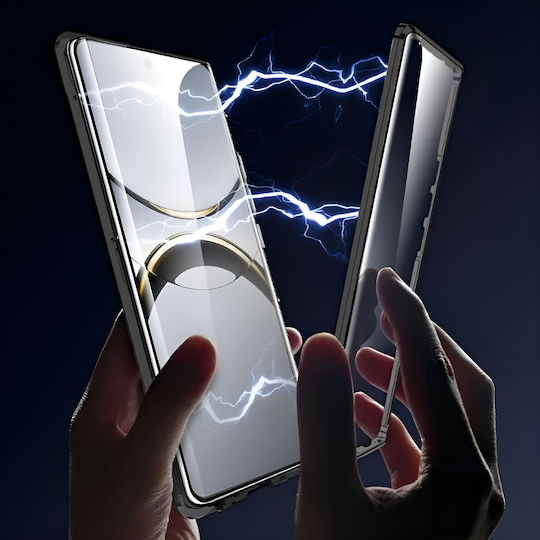 Θήκη Oppo Find X8 Pro Magnetic Dual Glass Μαύρη