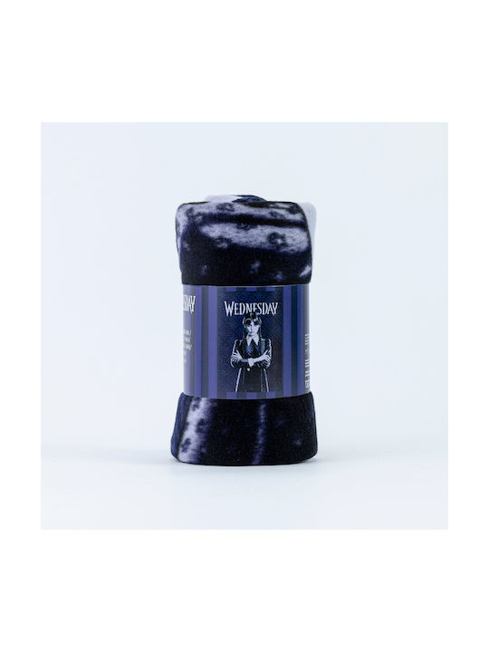 Borea Κουβέρτα Fleece Wednesday Μωβ 100x150εκ.