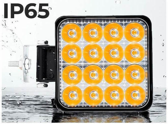 Προβολέας Εργασίας Τετράγωνος Mini Ft-16 Led 12-40 Volt 50w 7000lm 6000k Ledbar-001 1 Τεμάχιο