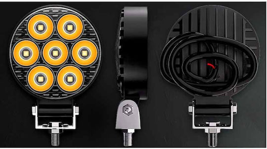 Προβολέας Εργασίας Στρόγγυλος Mini 7-y Led 9-30 Volt 30w 2500lm 6000k Ledbar-002 1 Τεμάχιο