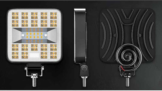Προβολέας Εργασίας Τετράγωνος Mini 7-f 29 Led 9-40 Volt 90w 9000lm 6500k Lεdβαr-003 1 Τεμάχιο