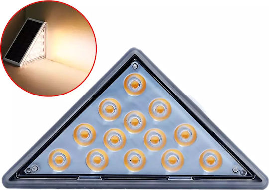 Set 2 Lămpi Solare 0.6W cu Alb Rece Lumină 6000K IP67