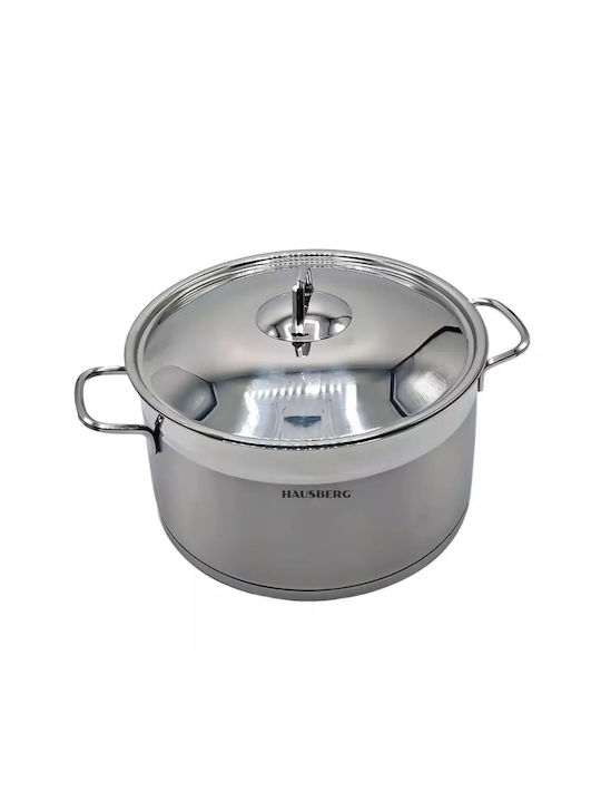 Hausberg Βαθιά Ανοξείδωτη Κατσαρόλα 8.5lt / 26cm