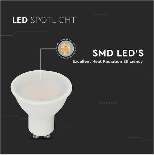 V-TAC LED-Lampe 10W für Fassung GU10 Warmes Weiß 1000lm