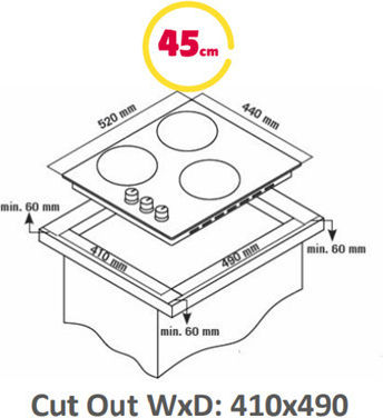 Simfer Котлон на природен газ Автономен 52x45εκ.