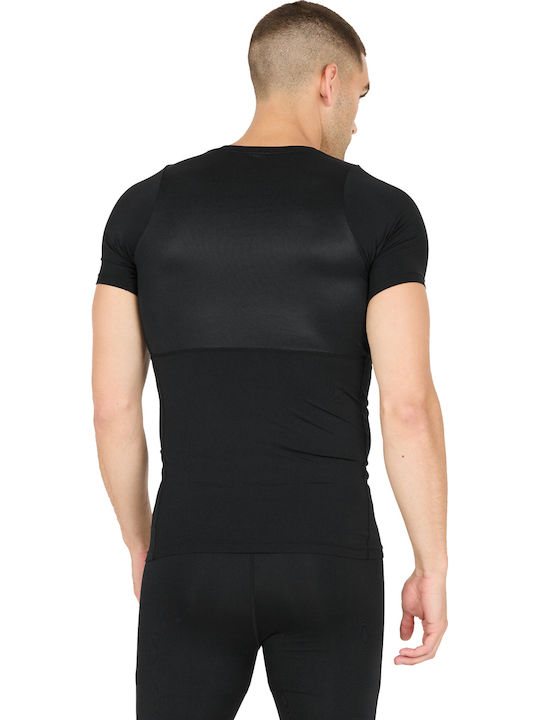 Short Sleeve Athletic Blouse Black