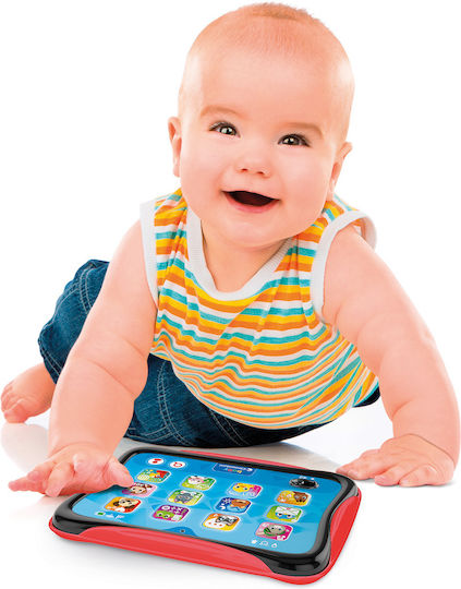 Baby Clementoni Βρεφικό Laptop-Tablet Ταμπλετάκι (Μιλάει Ελληνικά) με Ήχους για 12+ Μηνών