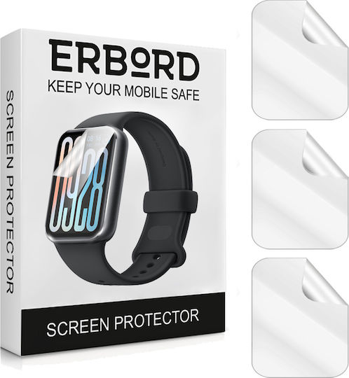 3x Hydrogel-Folie Erbord Xiaomi Smart Band 9 Pro