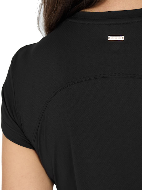 Damen Sportlich T-Shirt Black