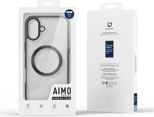 Dux Ducis Aimo Mag Umschlag Rückseite Kunststoff Transparent (iPhone 16 Plus)