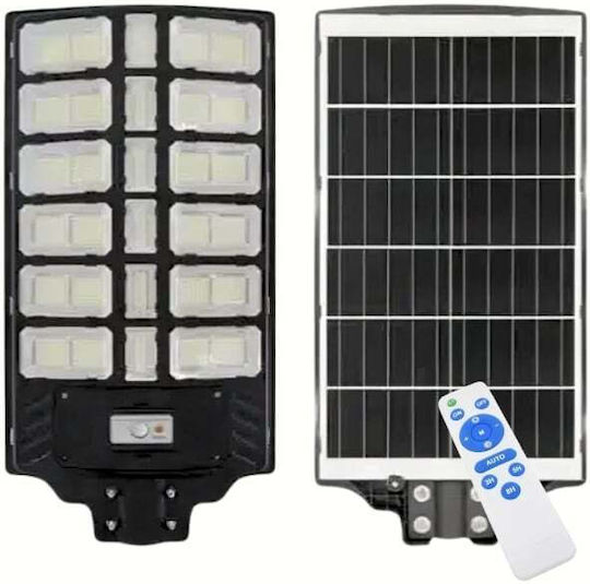 Led Αδιάβροχο Ηλιακό Φωτιστικό Δρόμου 1600W Ψυχρό Λευκό με Φωτοκύτταρο IP67 70x36x8εκ.