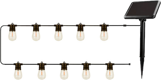 Forever Light Κρεμαστό Ηλιακό Φωτιστικό Γιρλάντα με Θερμό Λευκό Φως IP44