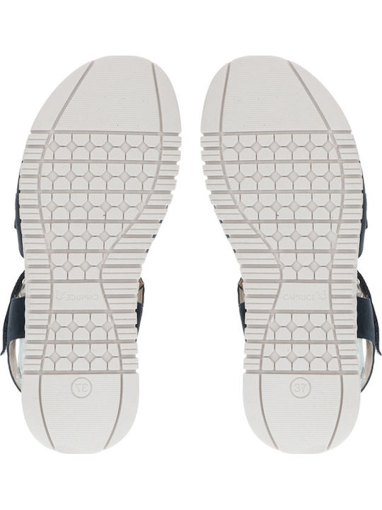 Leather Women's Anatomic Sandals Navy Blue
