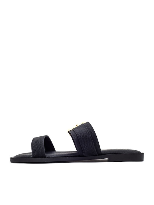 Women's Flat Sandals in Black Color