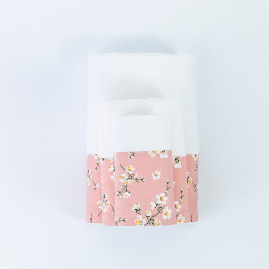Borea Bath Towel Set 3pcs Jasmine Ecru