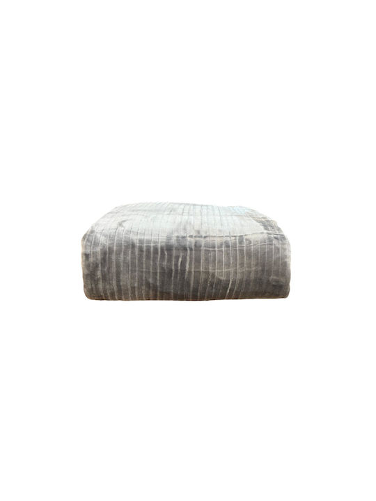 Linea Home Lane Bettdecke Samtig Übergröße 220x240cm Grau