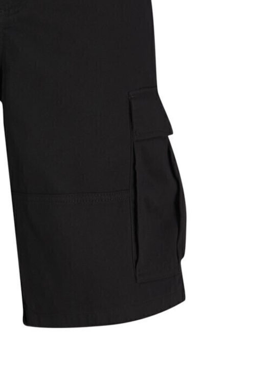 Kinder-Shorts/Bermudas Stoff Schwarz