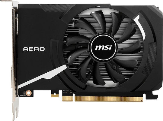 MSI GeForce GT 1030 4GB GDDR4 AERO ITX 4GD4 OC Κάρτα Γραφικών