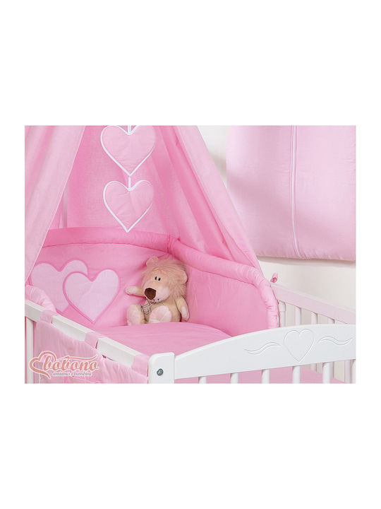 Bobono Plasă Împotriva Țânțarilor Bebe Pentru Pătuț Din Tulle Roz Pink Hearts