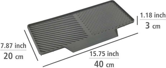 Wenko Suprafață de Uscare Inox Gri 20x40cm